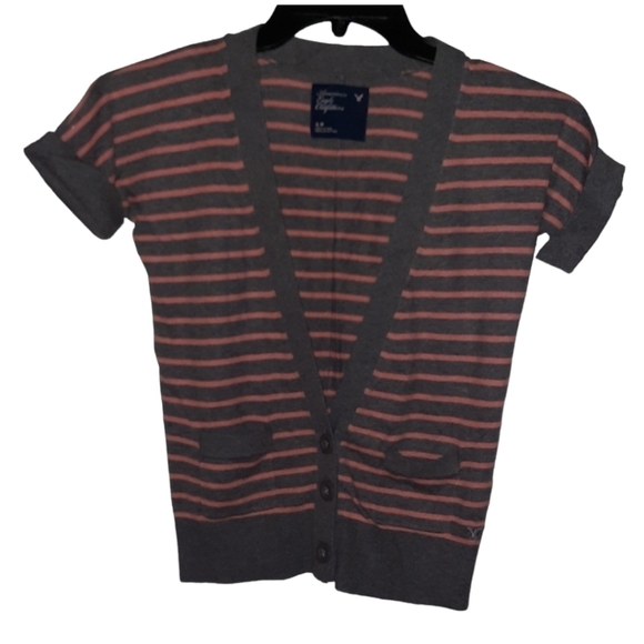 American Eagle Outfitters Striped Cardigan Small - Picture 2 of 8